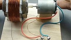 turn the motor to make a mini generator At Home