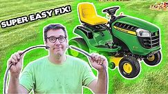 How To Replace The Mower Belt on a John Deere Riding Mower | Belt Replacement John Deere E120