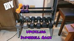 Upcycling Dumbbell Rack | Diy | Home Gym |