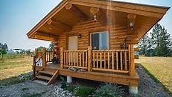 18x24 Log Cabin in Montana