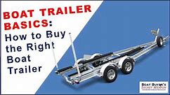 Learn Boat Trailer Basics, How to Buy the Right #Boat Trailer on Used Boats or #Boat Dealer