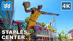 [4K] Staples Center & L.A. Live in Downtown Los Angeles, California - Walking Tour & Travel Guide