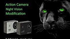 Converting an action camera to a night vision Camera