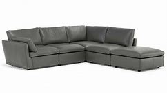 Leggerezza C069 **100% Top Grain Leather** Sectional | Sofas and Sectionals