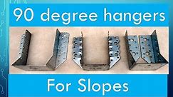 How to use ninety degree hangers for sloped rafter