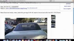 Craigslist Bakersfield - Finding Used Older Cars and Trucks Under $1700 Now
