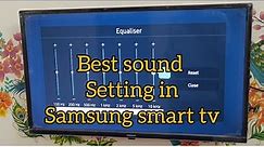 best sound setting in samsung smart tv #tv