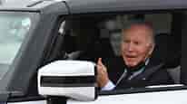 Joe Biden goes vroom vroom in electric Hummer