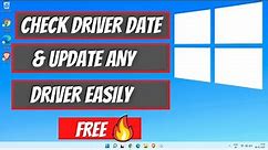 How To Check Any Driver Date On Windows 11/10 | How To Update Any Driver Sound Wi-Fi Graphics Card