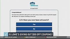 Verify: Is Lowe's giving out $50 gift cards?