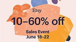 10-60% off on Etsy