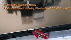 SAMSUNG UE55NU7170U The TV turns on and off. every 10 seconds no picture on the screen