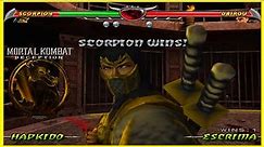 Mortal Kombat Deception - SCORPION "MAX" Difficulty Gameplay