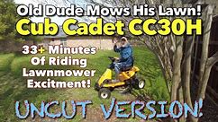UNCUT! Mowing My Texas Lawn: Cub Cadet CC30H #CubCadet #TexasLawn #Mowing #CubCadetCC30H