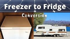 Chest Freezer to Fridge Conversion, Super Efficient Solar Powered Off-Grid Refrigerator