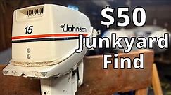 $50 Junkyard Outboard - Will it run? | How To Fix a 15hp Outboard