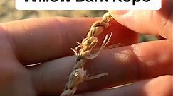 How to make willow bark rope part 1 #fyp #bushcraft #archery #stoneage #flintknapping #primitive #survival | Sage Smoke Survival