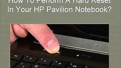 This is how we perform a Hard Reset In Your Hp Pavilion Laptop