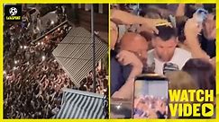 Lionel Messi mobbed in Argentina while trying to leave restaurant as World Cup champion returns