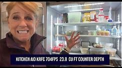 Kitchen Aid 23.8 Cu Ft Counter Depth KRFC 704FPS Stainless Refrigerator