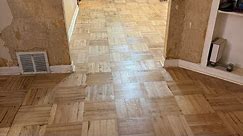 Sanding and refinishing parquet floors