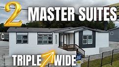 100% among the TOP triple wide mobile homes that EXIST! 2 master suites! New Prefab House Tour