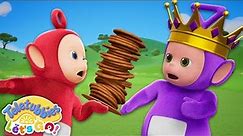 UH OH! KING TINKY WINKY and Tubby Toast TOWER! | Teletubbies Let's Go Episode