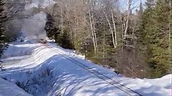 Steam Train Snow Day