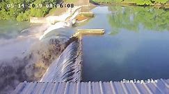 Partial dam failure - Lake Dunlap - Texas