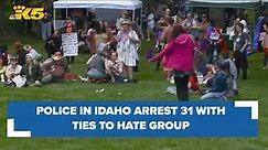 Police arrest 31 people with ties to hate group, found inside U-haul