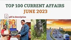 JUNE 2023 Important Current Affairs in Tamil| JUNE 2023 Monthly Current Affairs in Tamil