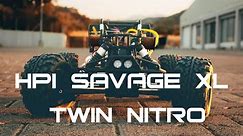 HPI Savage XL TWIN NITRO ENGINE | Crazy powerful RC Car