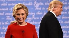 Presidential debate highlights: Clinton and Trump trade blows – video