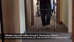 Step To Gait Pattern With Rolling Walker (Right Leg Impaired)