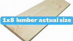 1x8  lumber actual size - WoodworkingToolsHQ