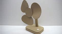 How to make a fan out of cardboard Electric Table Fan of cardboard
