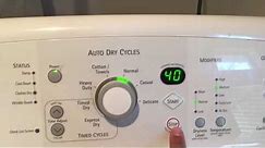 Kenmore Elite Oasis electric dryer error code F1 (PART 2)