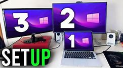 How To Connect Two Monitors To One Laptop (Full Guide) | Dual Monitor Setup Laptop Guide