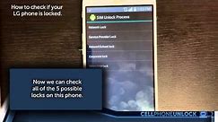 How do I check if my LG phone is locked? By Cellphoneunlock.net