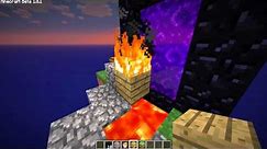 Minecraft: Skyblock v2.1 - "How to Create a Nether Portal"