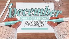 Fill Out My DECEMBER DEBT PAYMENT Calendar with Me!