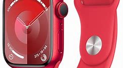 Apple Watch Series 9 GPS & Cellular 41mm PRODUCT (RED) Aluminum Case with S/M PRODUCT (RED) Sport Band - MRY63LL/A