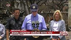 President Biden speaks following tour of Lahaina fire damage