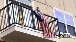 VIDEO: People outraged over rope hanging at off campus apartment near KSU