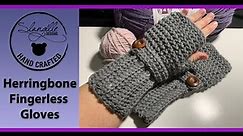 Herringbone Fingerless Gloves