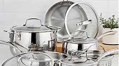 Belgique Stainless Steel 11-Pc. Cookware Set, Created for Macy's - Macy's