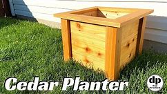 Simple Cedar Planter Box from Reclaimed Cedar Timber