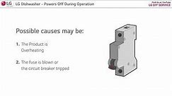 [LG Dishwashers] Powers Off During Operation
