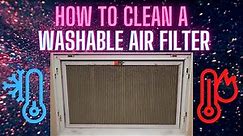 How to clean washable Furnace air filter properly