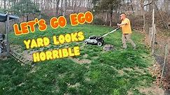 First Mowing of 2024 with Ego Push Mower